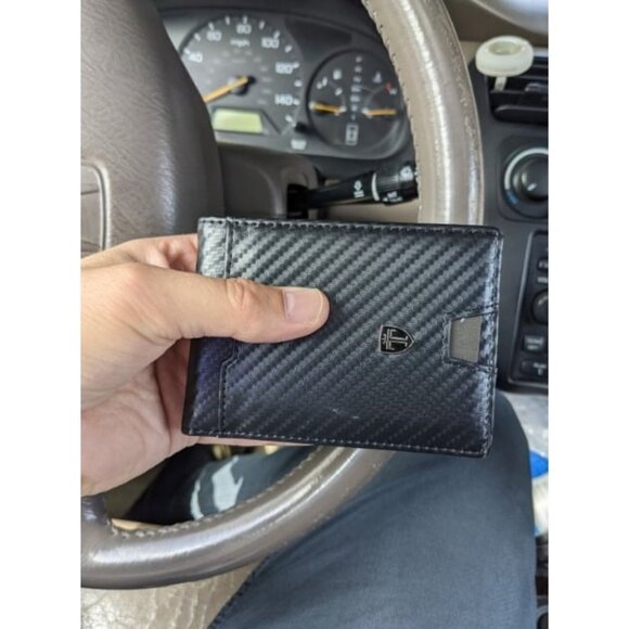 Mens Slim Wallet with Money Clip RFID Blocking Bifold Credit Card Holder - Picture 1 of 2